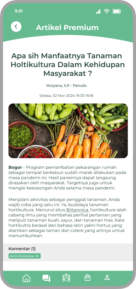 Kebunify mobile premium article detail page